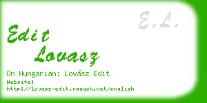 edit lovasz business card