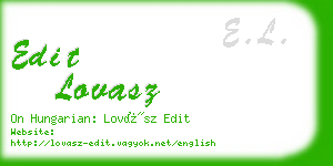 edit lovasz business card